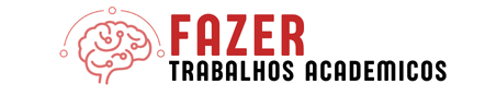 Logótipo em forma de cérebro simbolizando educação, investigação científica e o site Fazer Trabalhos Académicos em Portugal