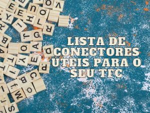 Imagem com letras formando a palavra 'conectores' e fundo com peças de quebra-cabeça